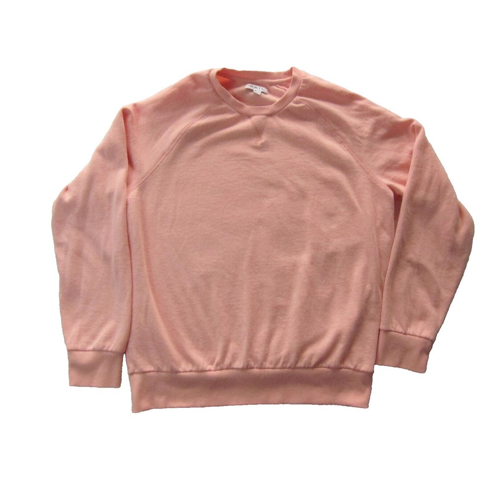 The Rail Sweatshirt Mens Crew Neck Pullover Sweater Cotton Raglan Sleeve Size XL